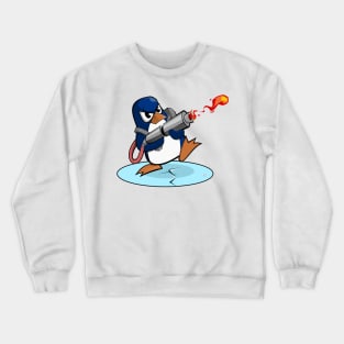 Flamethrower Penguin Crewneck Sweatshirt